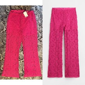 NEUF/NEW Pantalon façon crochet H&M crocheted-look pants (grandeur/size M)
